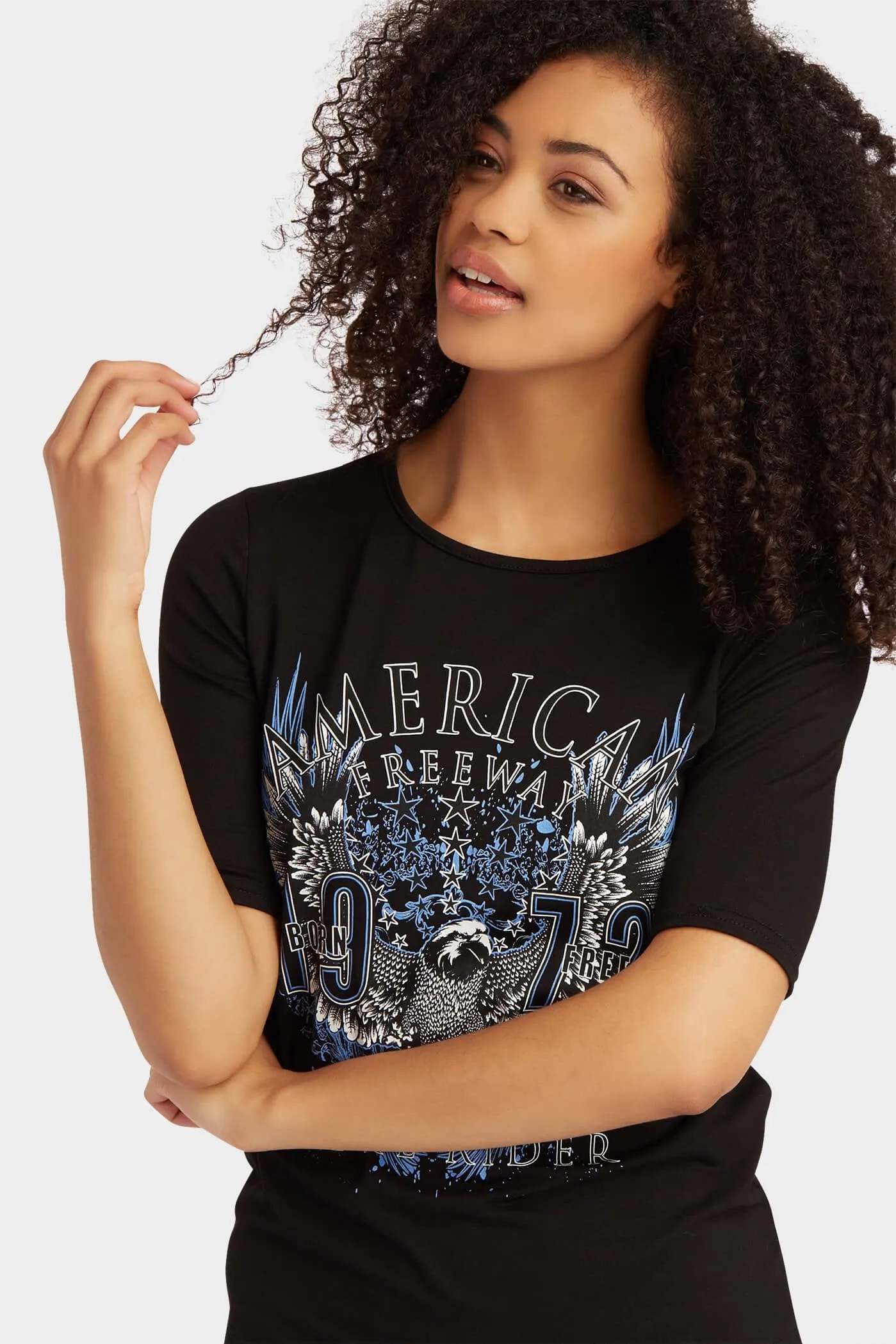 Black American Rider Basic T-Shirt