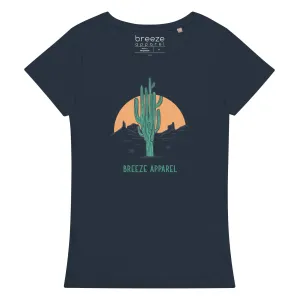 'Cactus Sunset' women's basic organic t-shirt