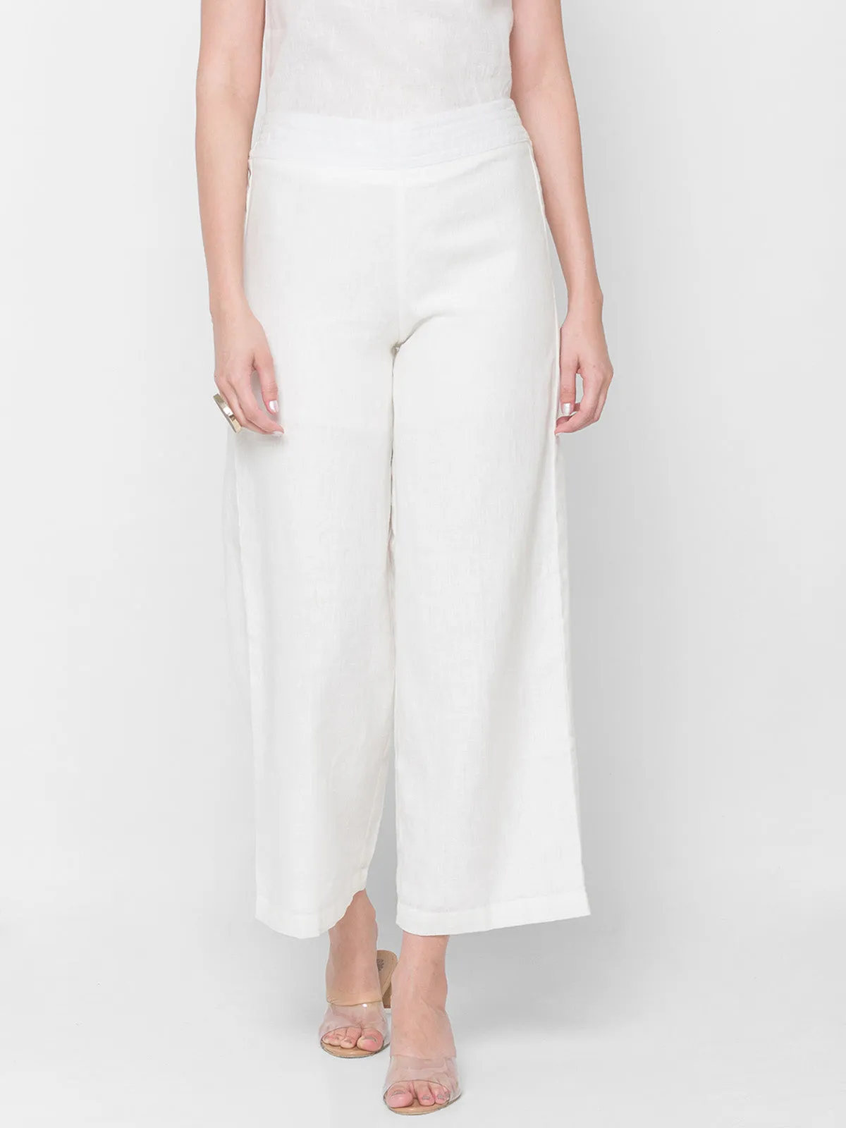 Carnation Linen Pants Off White