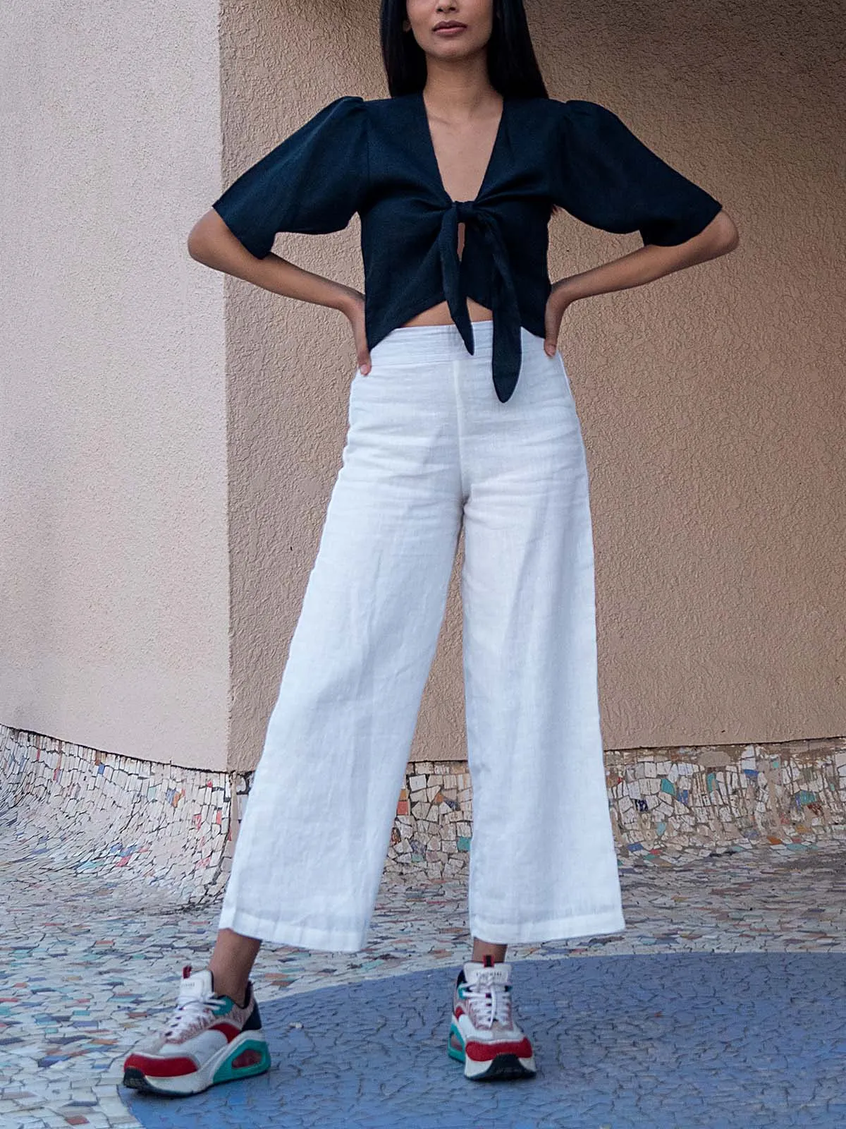 Carnation Linen Pants Off White