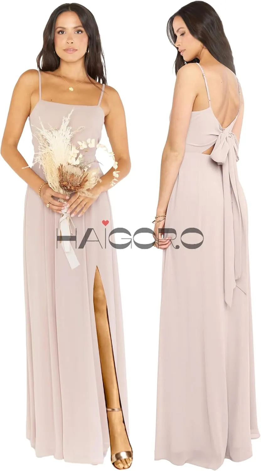 Chiffon Bridesmaid Dresses for Woman A Line Formal Evening Dresses for Wedding HGR79