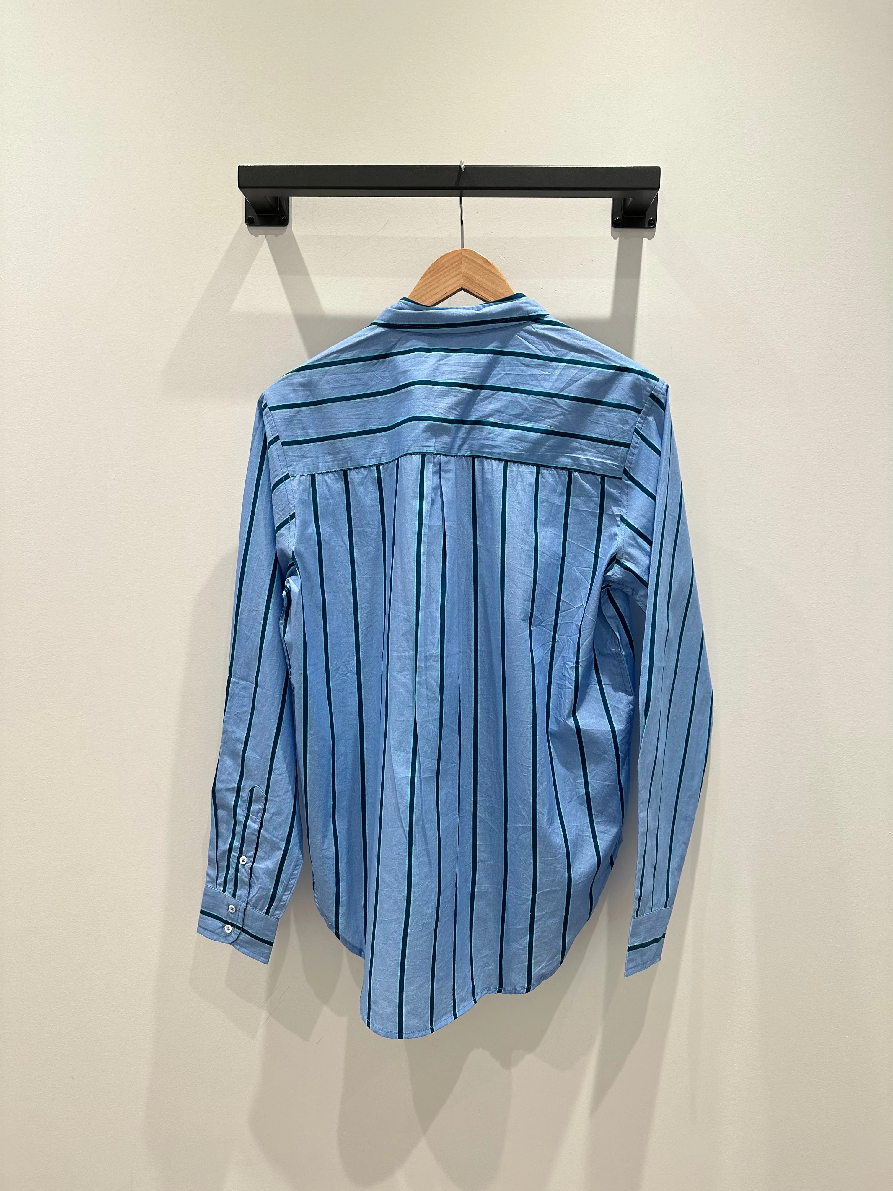 Classic Stripe Men Shirt - Surf Blue