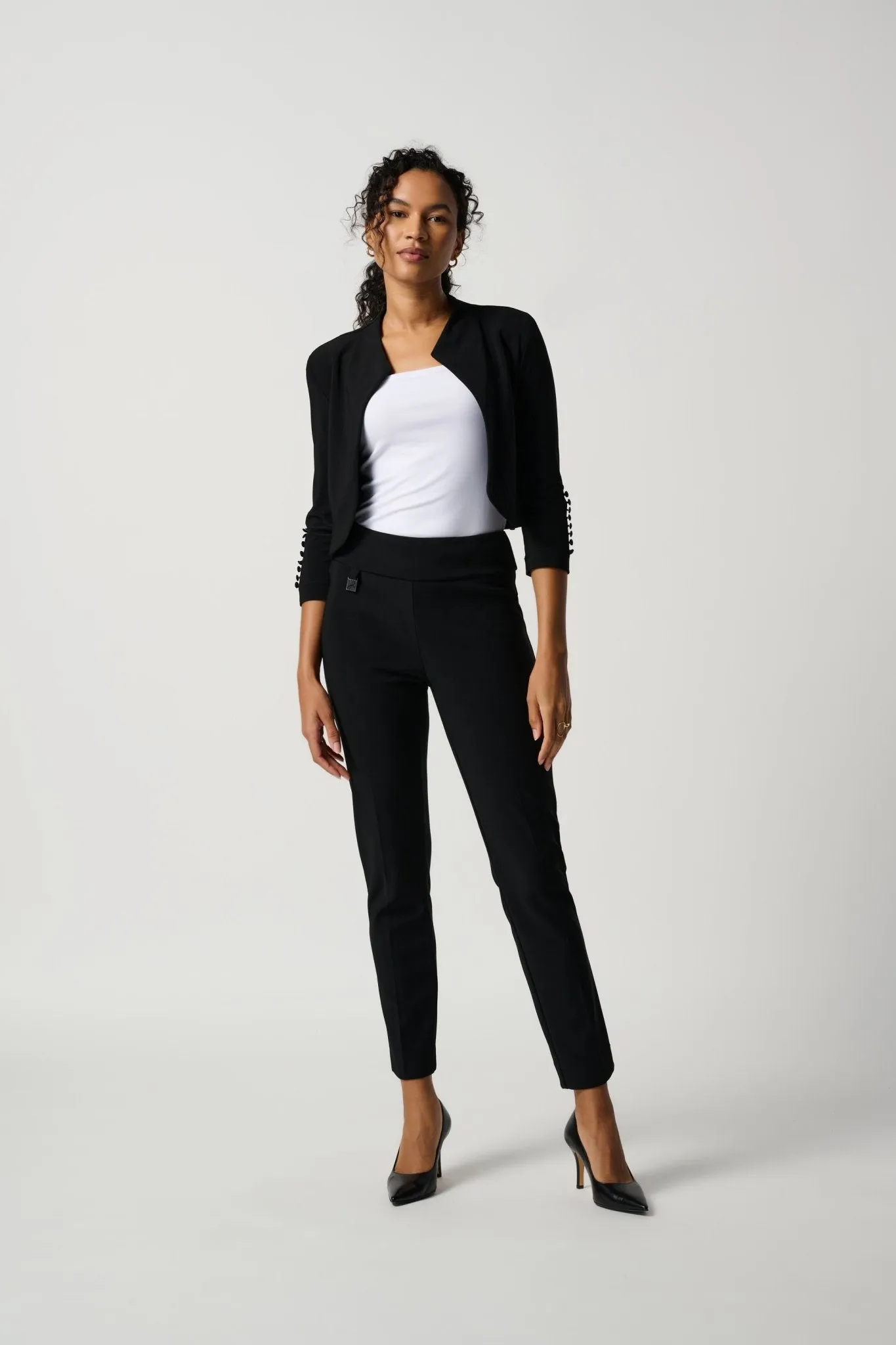 Classic Tailored Slim Pant  Black