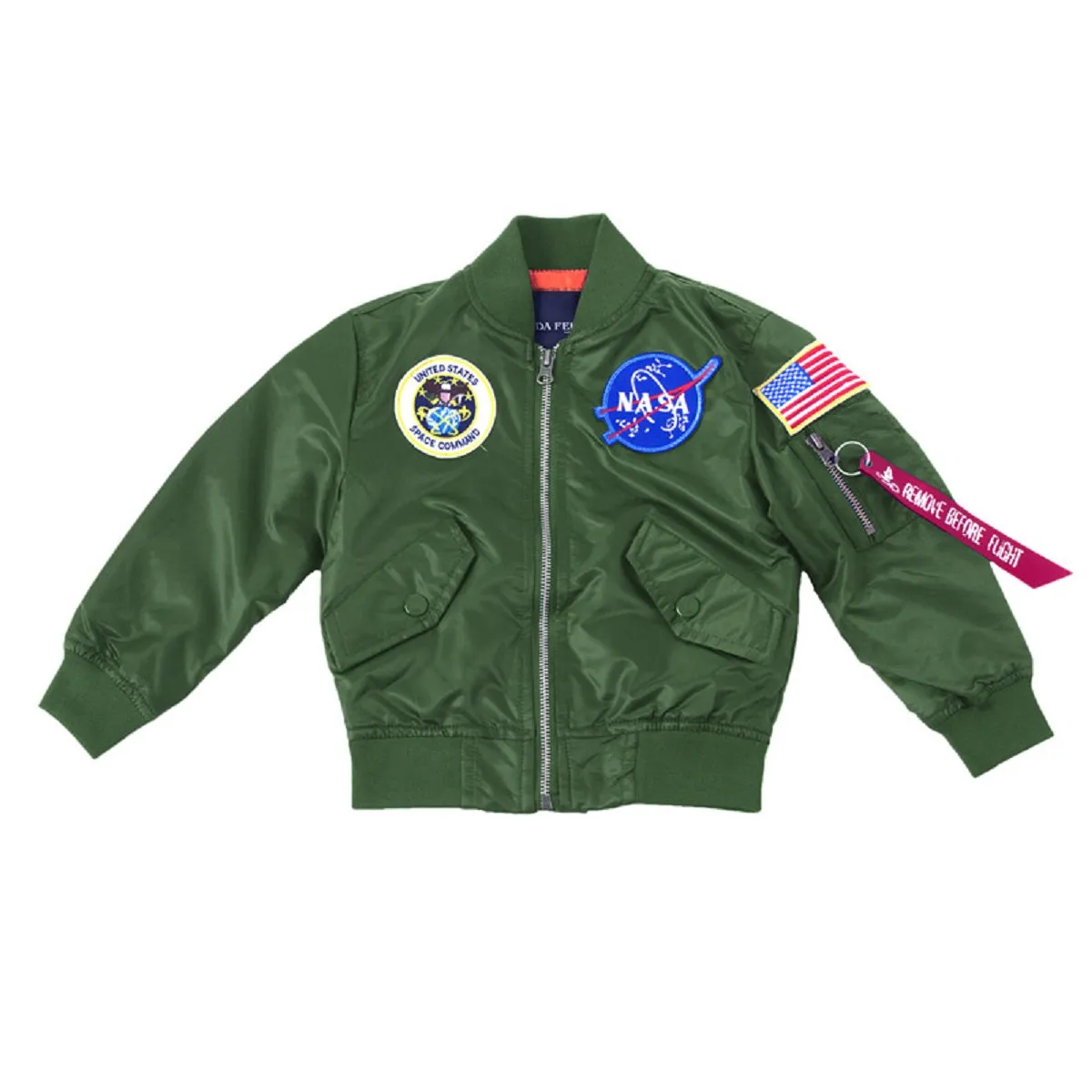 CORIRESHA Kids NASA Embroidery Jacket