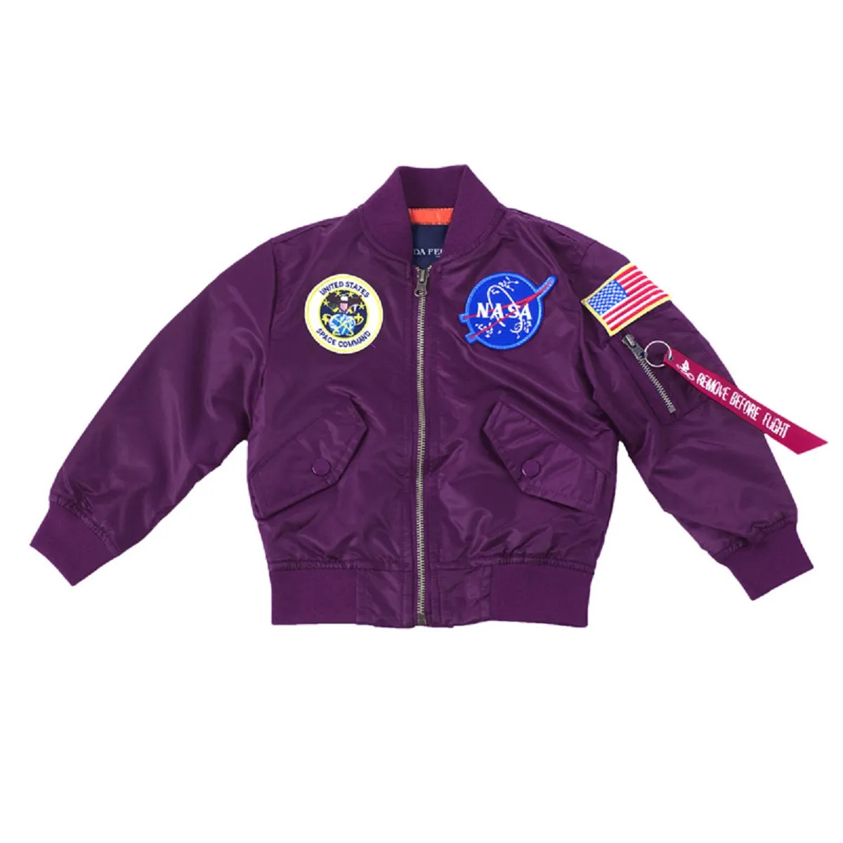 CORIRESHA Kids NASA Embroidery Jacket