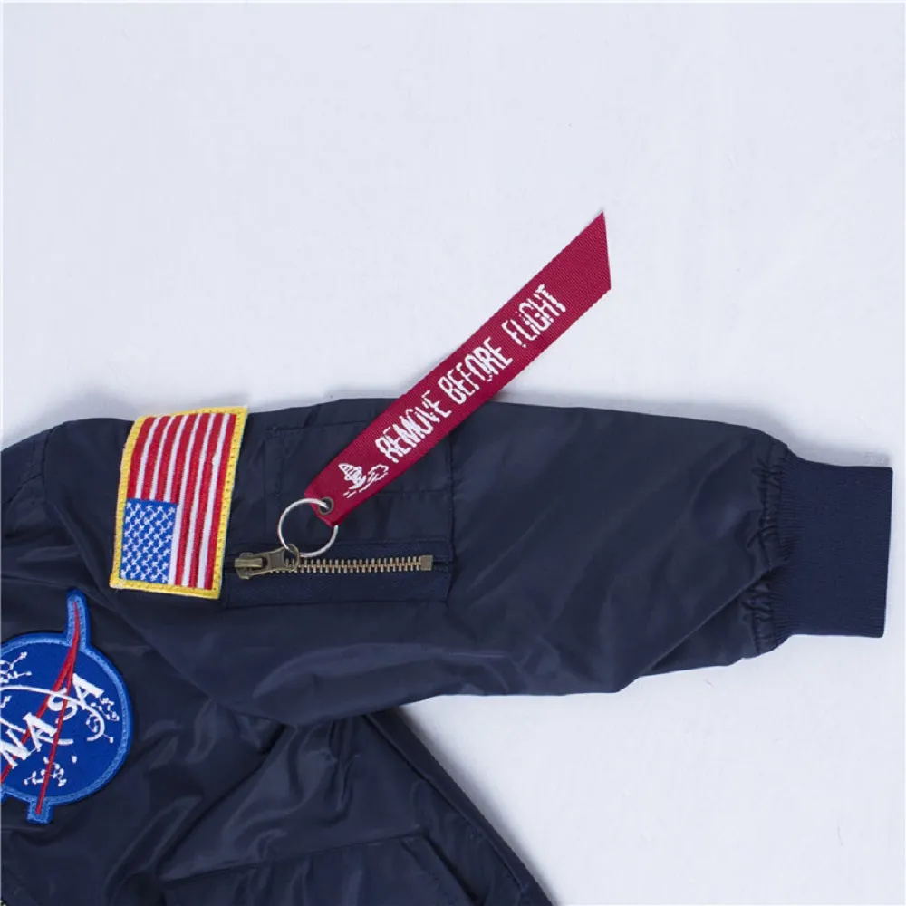CORIRESHA Kids NASA Embroidery Jacket