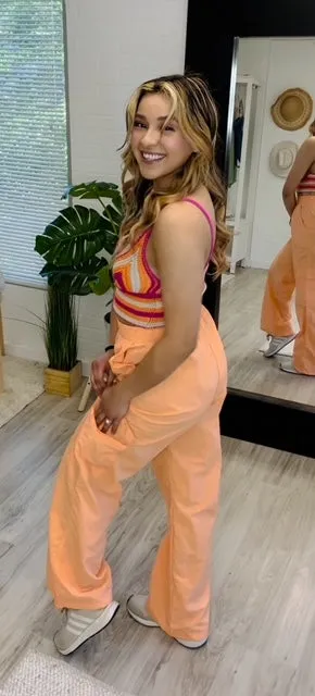 High Waisted Cargo Pants