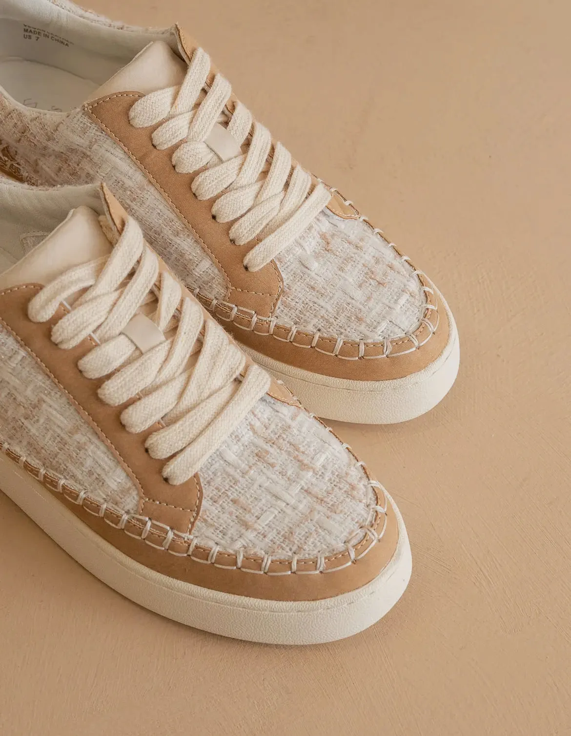 Janie Tweed Wrapped Sneakers