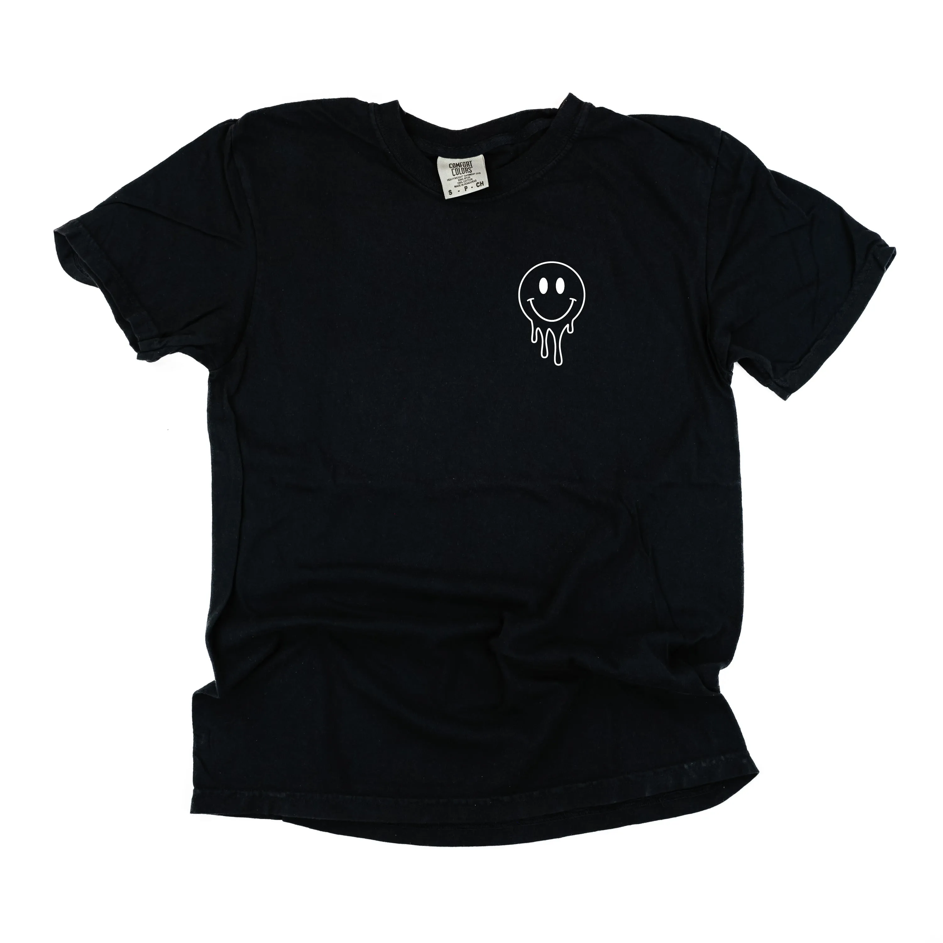 Living My Best Counselor Life (w/ Pocket Melty Smiley) - SHORT SLEEVE COMFORT COLORS TEE