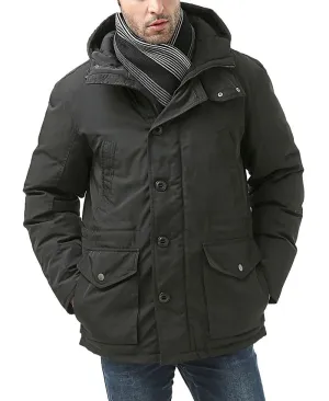 MODERM men's down parka with hood, black