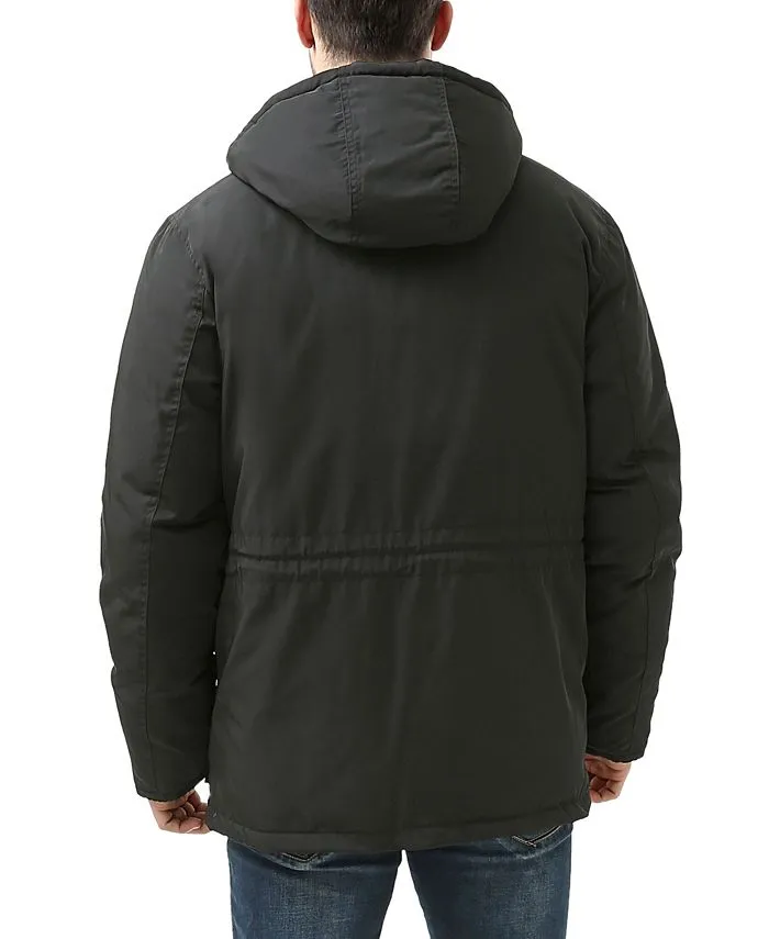 MODERM men's down parka with hood, black