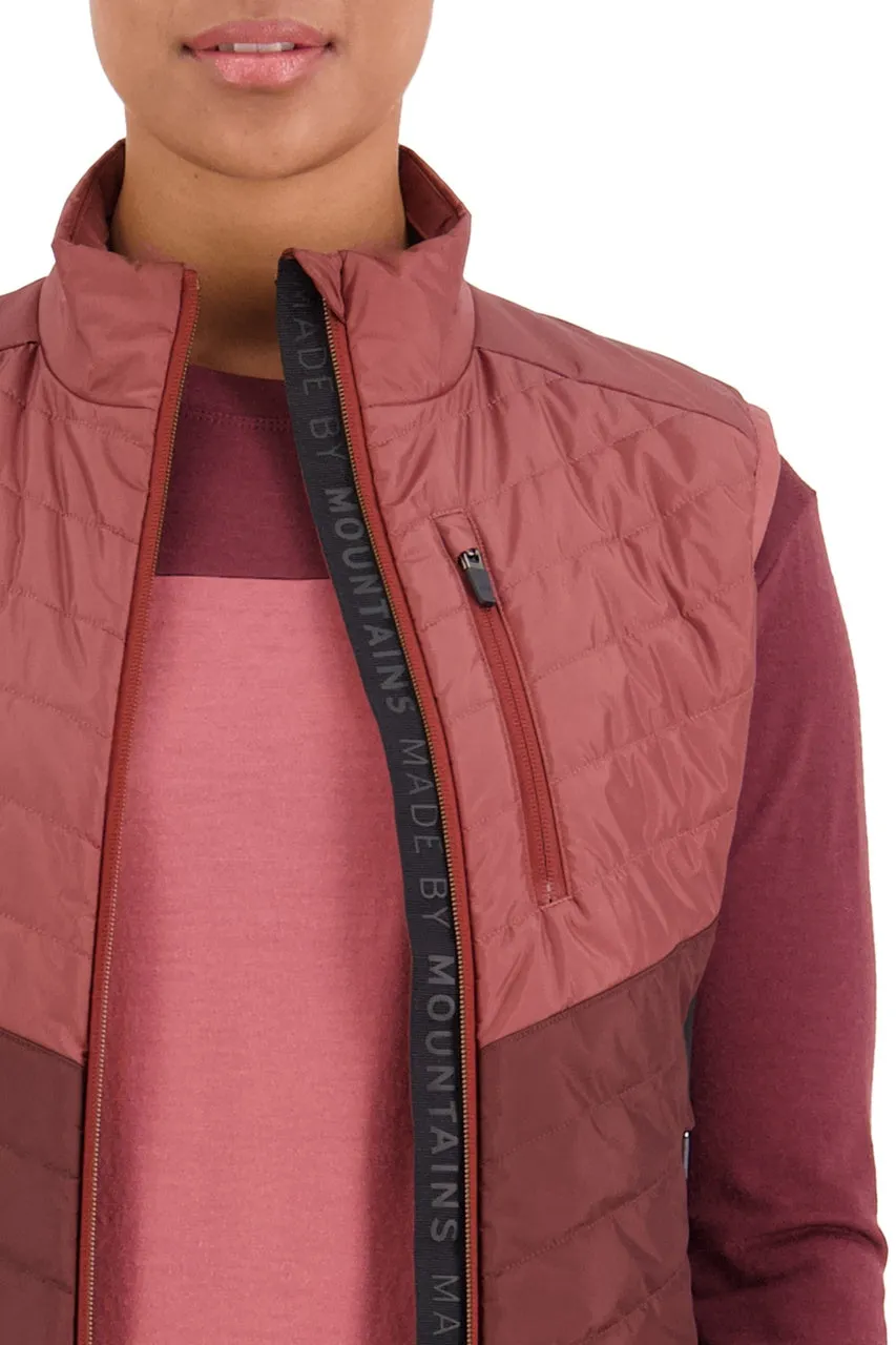 Mons Royale Neve Wool Insulation Vest Womens Slow Bake