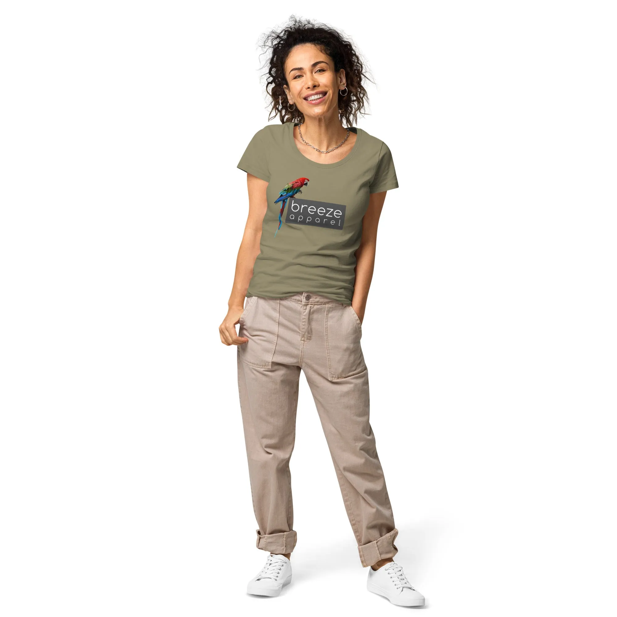 'Parrot Logo' women's basic organic t-shirt