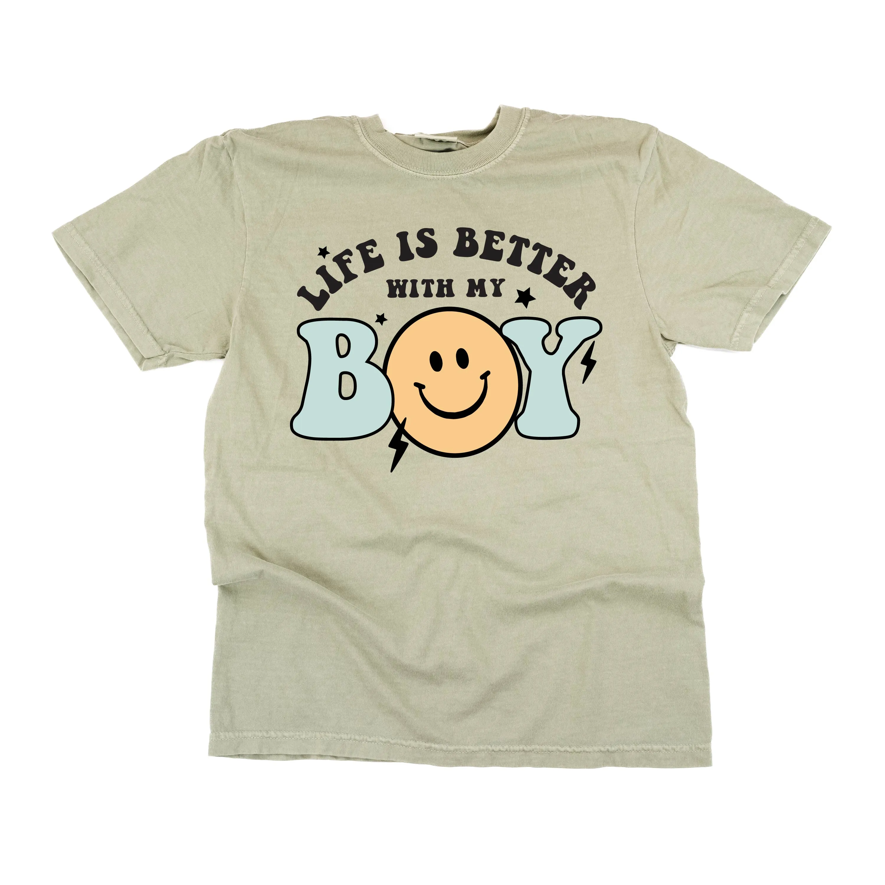 THE RETRO EDIT - Life is Better with My Boy (Singular) - SHORT SLEEVE COMFORT COLORS TEE