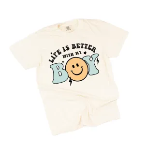 THE RETRO EDIT - Life is Better with My Boy (Singular) - SHORT SLEEVE COMFORT COLORS TEE